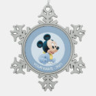 Mickey Baby's First Christmas Blue | Add Your Name