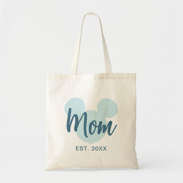 Mickey | Blue Aztec Baby Shower Tote Bag (Front)
