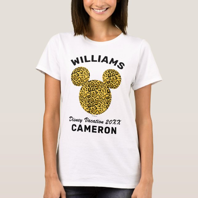 Mickey Cheetah | Family Vacation and Year T-Shirt (Front)