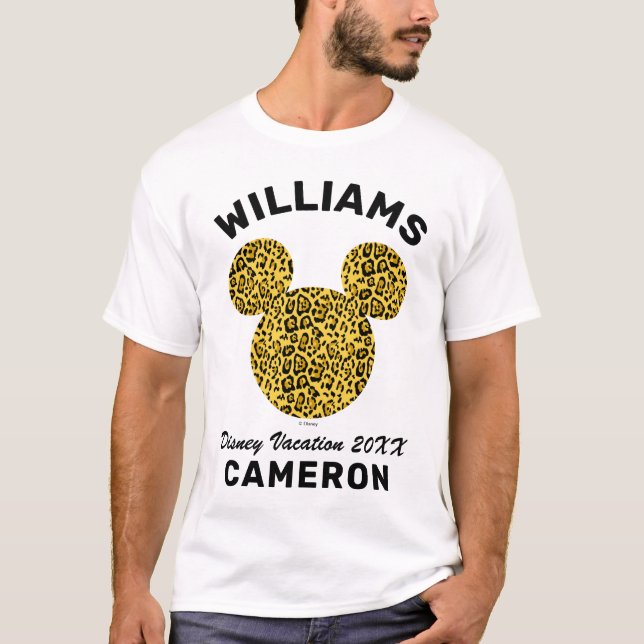 Mickey Cheetah | Family Vacation and Year T-Shirt (Front)