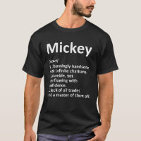 MICKEY Definition Personalized Name Funny Birthday