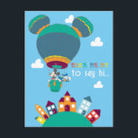 Mickey & Donald - Soaring By To Say Hi Postcard<br><div class="desc">Spread some Disney cheer and let the ones you love know they're in your thoughts and in your heart!</div>