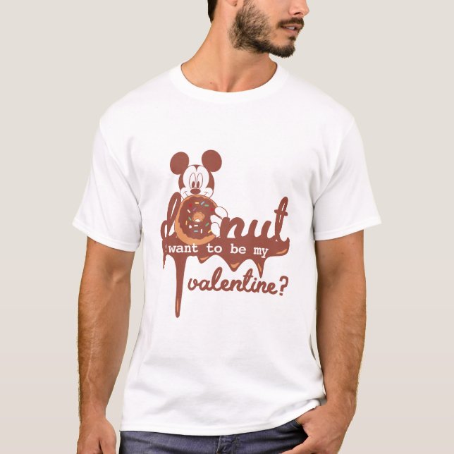Mickey | Doughnut U Want to be My Valentine? T-Shirt (Front)