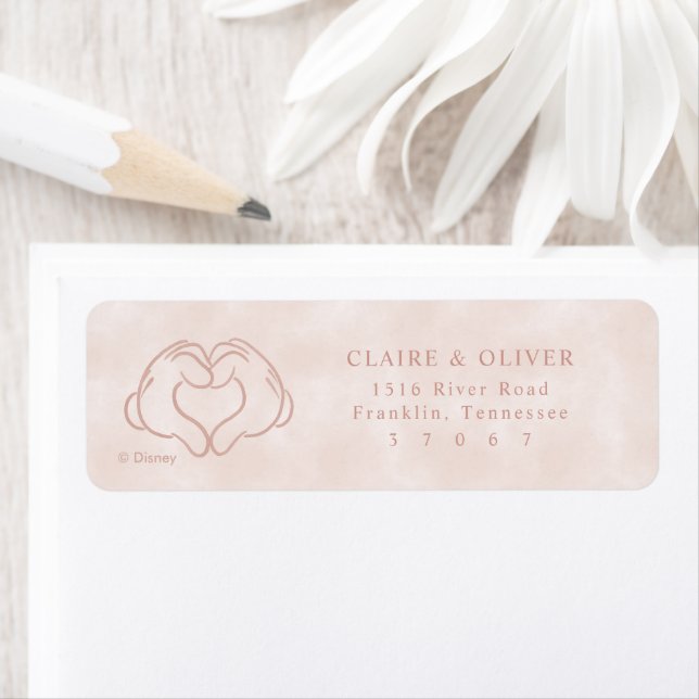Mickey et Minnie Mariage rose de Disney (En situation)