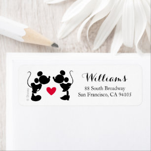 Mickey et Minnie Mariage   Silhouette