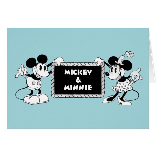 Mickey et Minnie rétro (Devant horizontal)