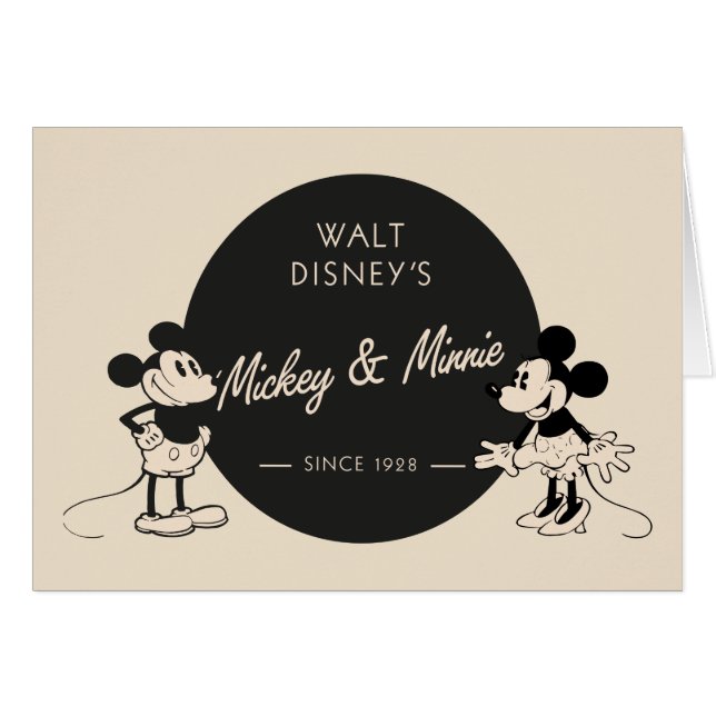Mickey et Minnie vintages (Devant horizontal)