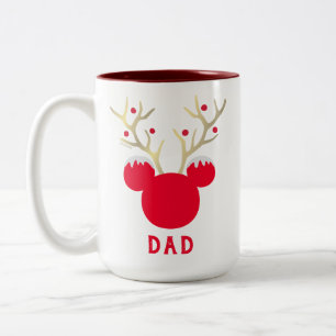 Mickey   Family Christmas  - Dad Two-Tone Coffee Mug