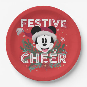 Mickey Festive Cheer Paper Plate