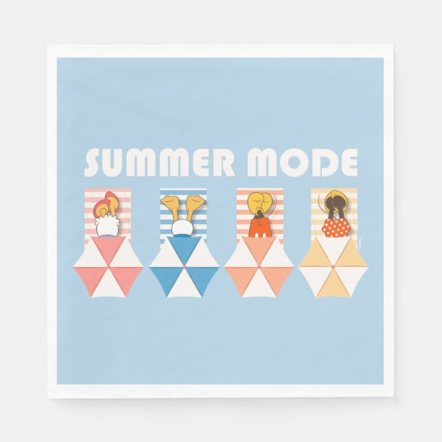 Mickey & Friends | Beach Summer Mode Napkin (Front)