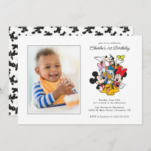 Mickey & Friends Birthday - Photo Invitation