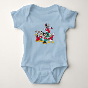 Mickey & Friends   Christmas Outfits Baby Bodysuit
