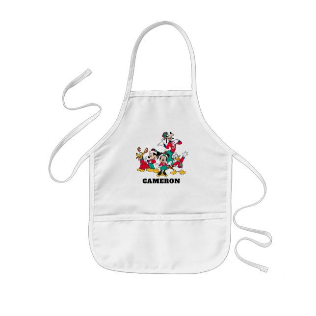 Mickey & Friends | Christmas Outfits Kids Apron (Front)