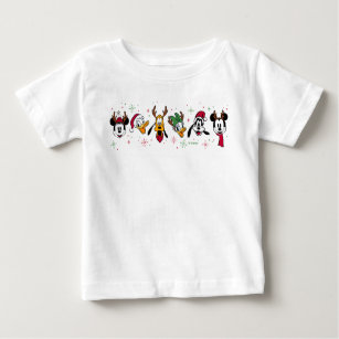 Mickey & Friends Christmas Snowflakes Baby T-Shirt