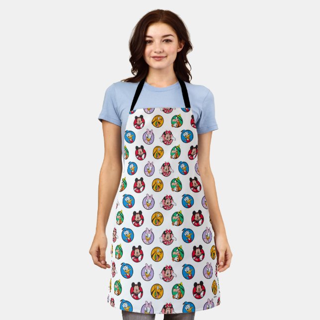 Mickey & Friends Classic Circles Pattern Apron (Worn)