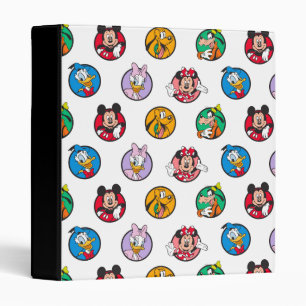 Mickey & Friends Classic Circles Pattern Binder