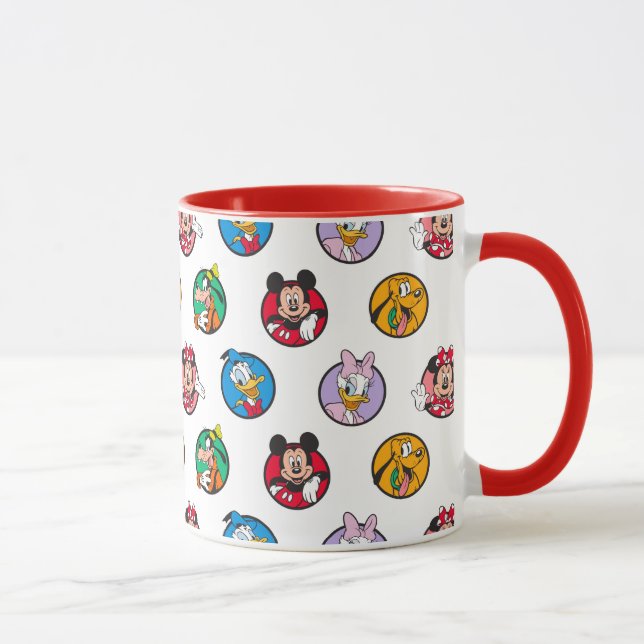 Mickey & Friends Classic Circles Pattern Mug (Right)