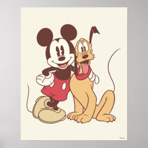 Mickey & Friends   Classic Mickey & Pluto Poster