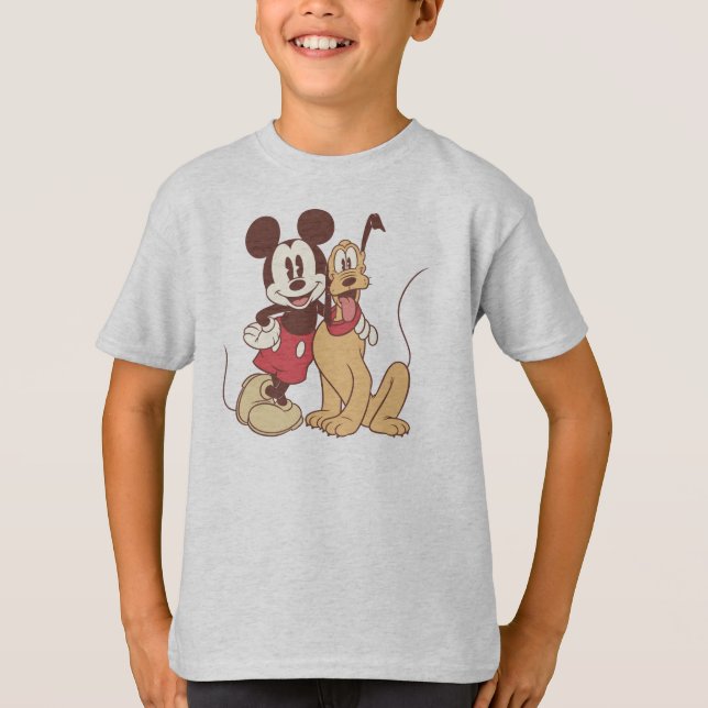 Mickey & Friends | Classic Mickey & Pluto T-Shirt (Front)