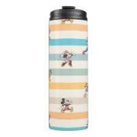 Mickey & Friends Classic Multi-Stripe Pattern