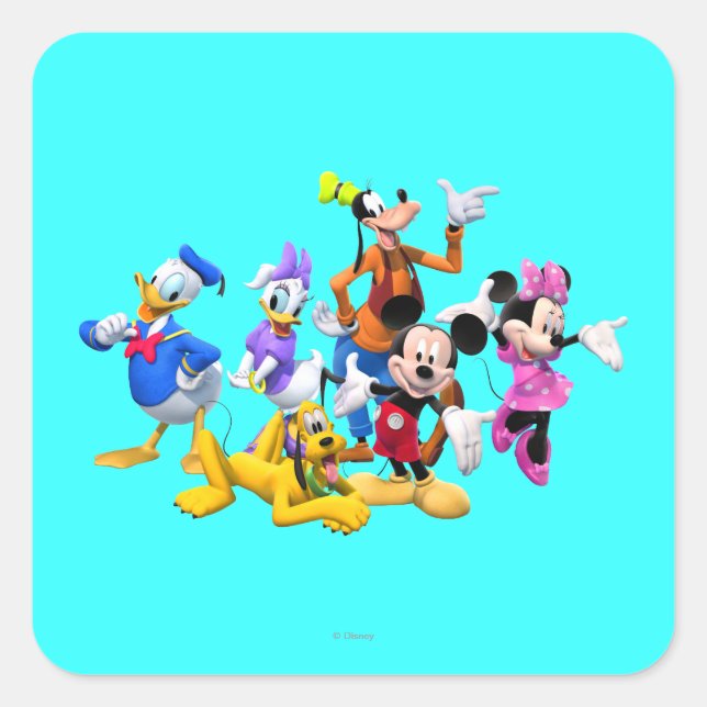 Mickey & Friends | Clubhouse Square Sticker (Front)
