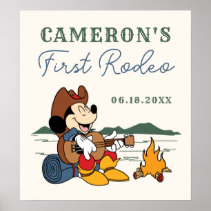 Mickey & Friends   Cowboy Rodeo Birthday Poster