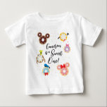 Mickey & Friends Doughnut Sweet One - First Birth Baby T-Shirt<br><div class="desc">Celebrate your child's first birthday with delightful Mickey Mouse and friends doughnuts. These charming products will be sure to be a hit at any birthday party!</div>