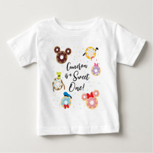  Mickey & Friends Doughnut Sweet One - First Birth Baby T-Shirt