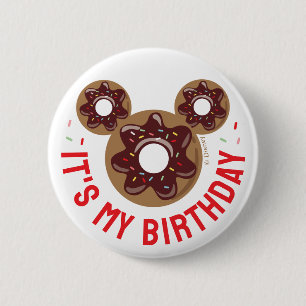 Mickey & Friends Doughnut Sweet One - First Birthd 2 Inch Round Button