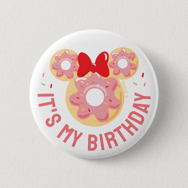 Mickey & Friends Doughnut Sweet One - First Birthd 2 Inch Round Button (Front)