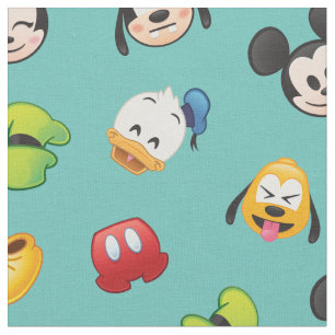 Mickey & Friends Emoji Pattern Fabric