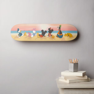 Mickey & Friends Enjoying the Sunset  Skateboard