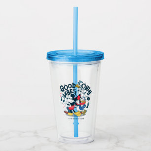 Mickey & Friends   Good Vibes Only Acrylic Tumbler