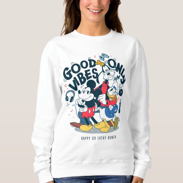 Mickey & Friends | Good Vibes Only Sweatshirt (Front)