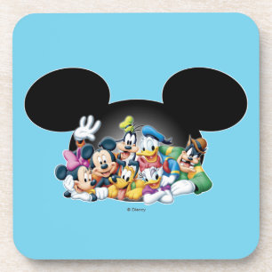 Mickey & Friends   Group in Mickey Ears Coaster
