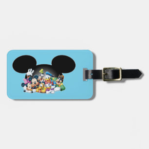 Mickey & Friends Group in Mickey Ears Luggage Tag