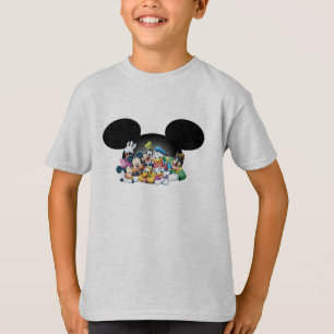 Mickey & Friends   Group in Mickey Ears T-Shirt