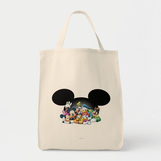 Mickey & Friends | Group in Mickey Ears Tote Bag (Front)