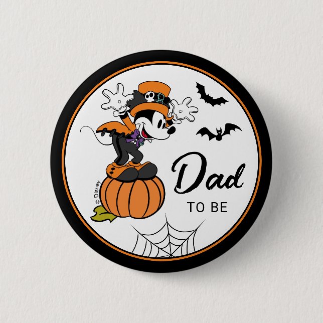 Mickey & Friends Halloween Baby Shower 2 Inch Round Button (Front)
