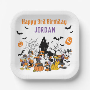 Mickey & Friends Halloween Birthday  Paper Plate