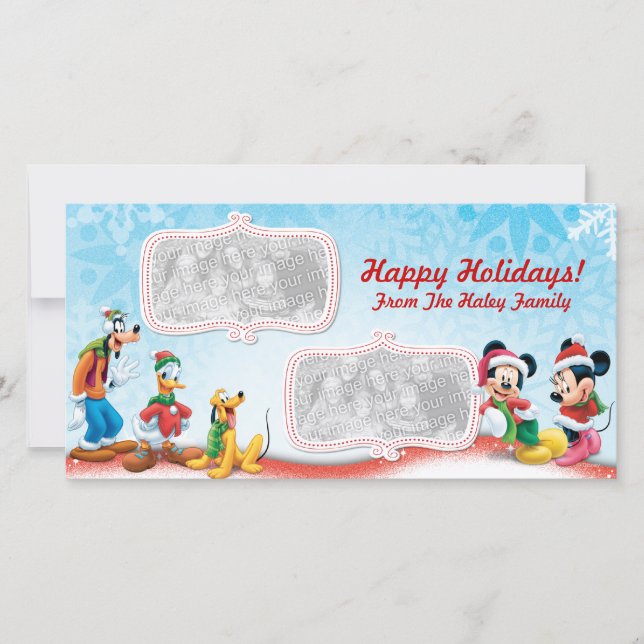 Mickey & Friends Holiday Carte photo (Devant)
