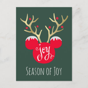 Mickey & Friends   Mickey Christmas Joy Holiday Postcard