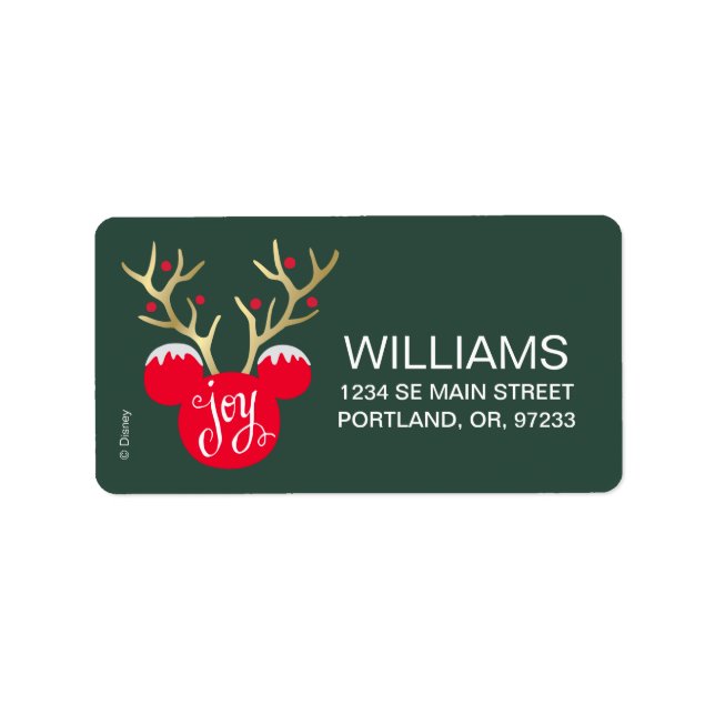 Mickey & Friends | Mickey Christmas Joy Label (Front)
