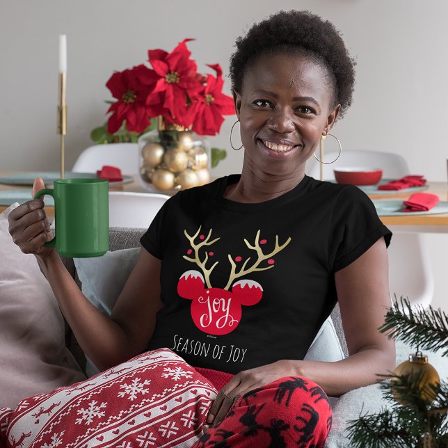 Mickey & Friends | Mickey Christmas Joy T-Shirt (Person wearing t-shirt)