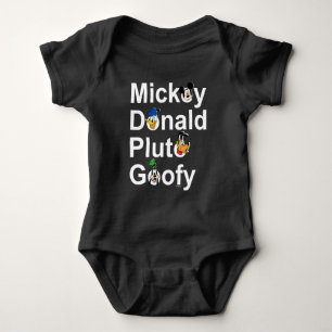 Mickey & Friends   Mickey Donald Pluto Goofy Baby Bodysuit