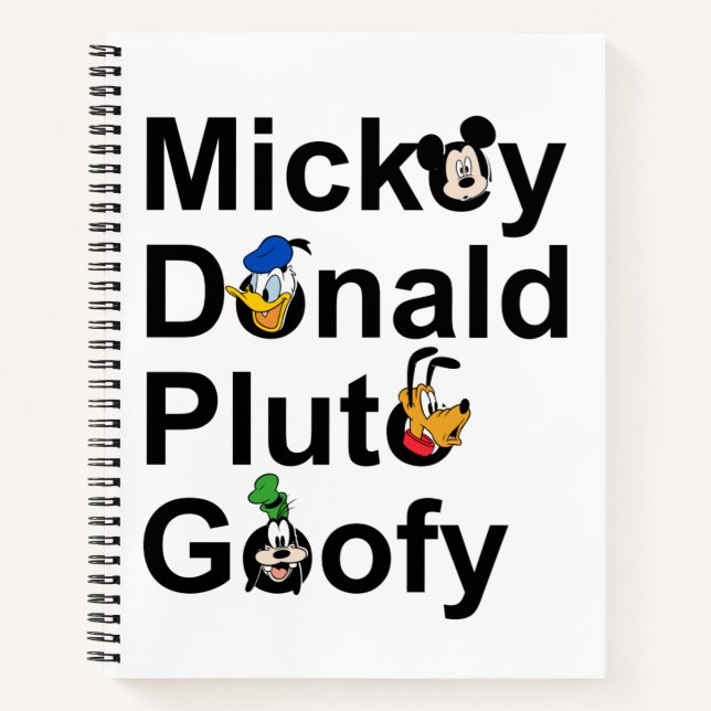 Mickey & Friends | Mickey Donald Pluto Goofy Notebook (Front)