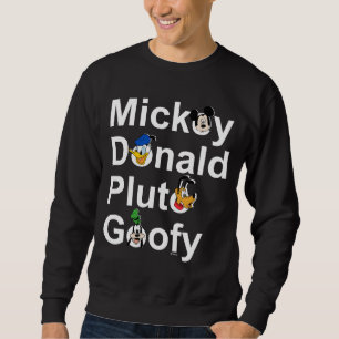 Mickey & Friends   Mickey Donald Pluto Goofy Sweatshirt