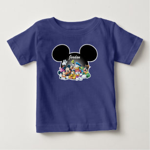 Mickey & Friends   Mickey Ears - Add Your Name Baby T-Shirt
