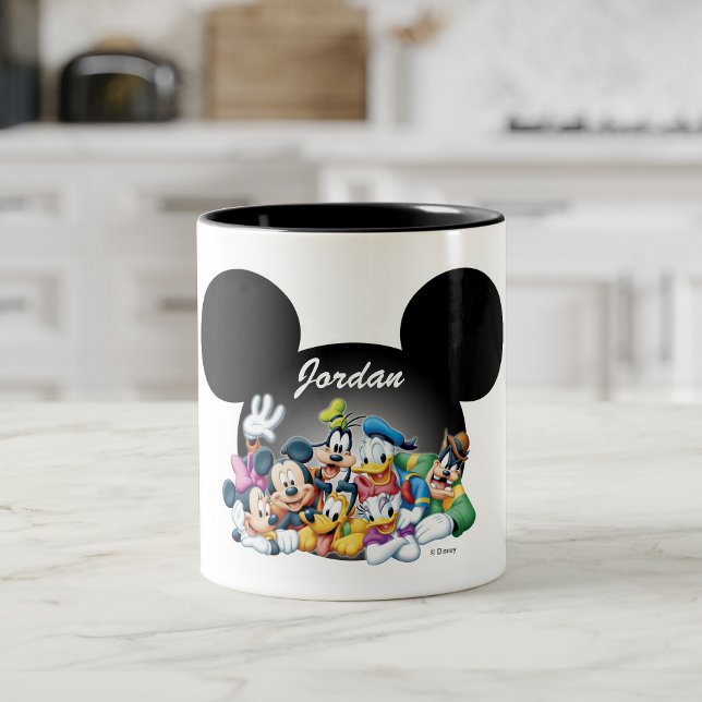 Mickey & Friends | Mickey Ears - Add Your Name Two-Tone Coffee Mug (Creator Uploaded)