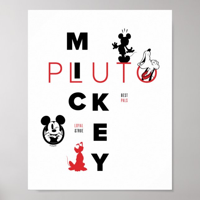 Mickey & Friends | Mickey & Pluto Best Pals Poster (Front)